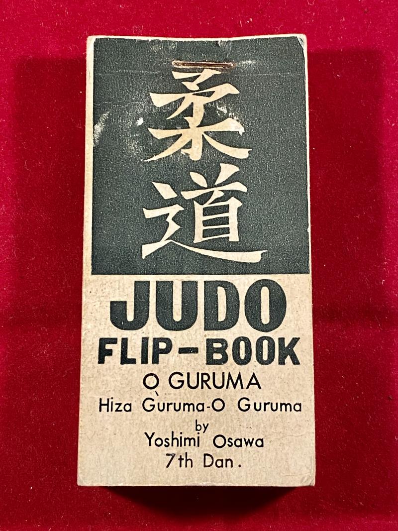 Scarce Vintage Martial Arts Judo Flip-Book – O GURUMA - by Yoshimi Osawa 7th Dan c1960
