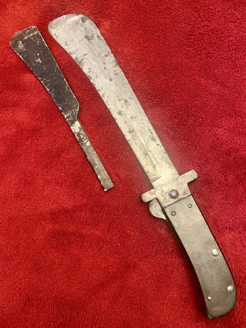 WW2 US Army Air Force Folding Survival Machete with Blade Cover by CAMILLUS USA