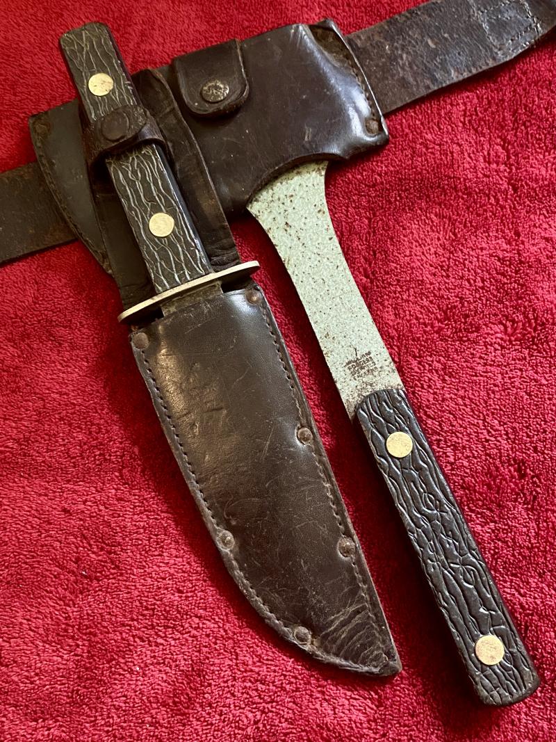 extra photos of Girl Guide Belt with William Rodgers Knife and Axe Set 51377