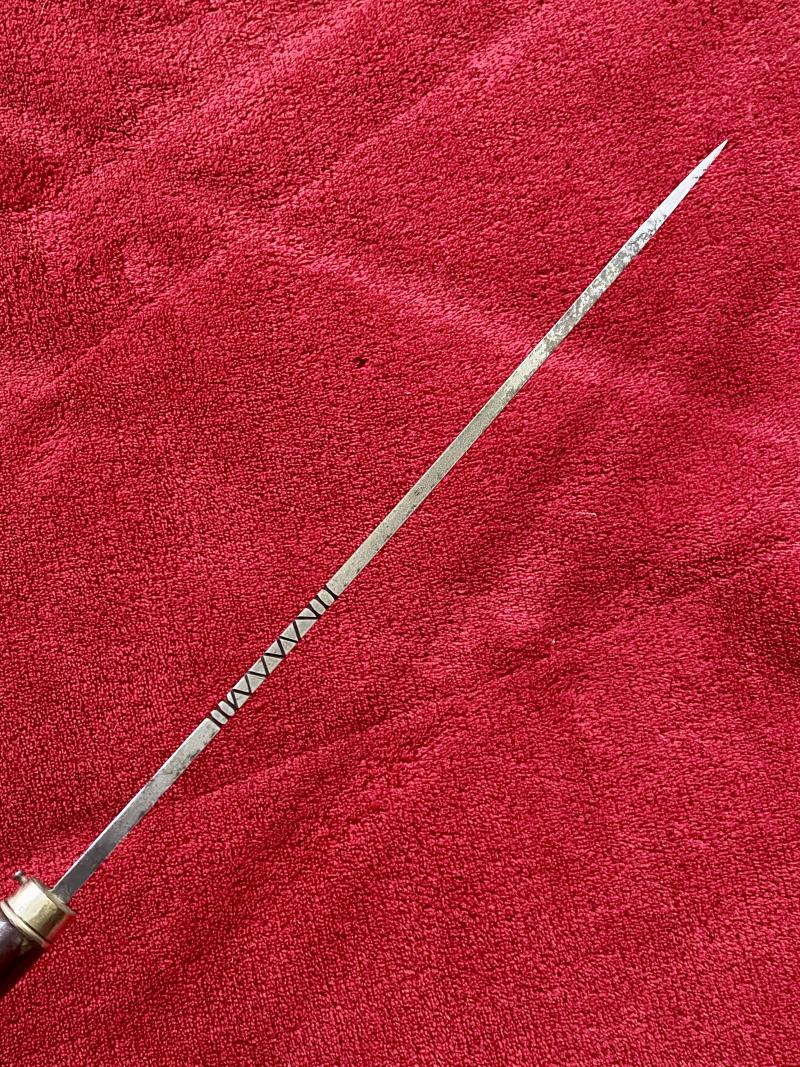 Extra Photos of Fine Antique Bamboo Cane Short Sword Stick (51388)