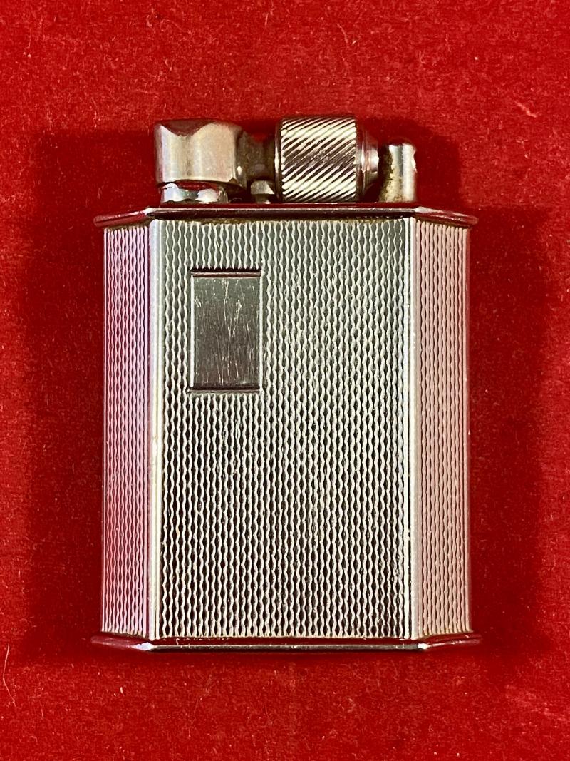 Vintage Chrome Plated Mc Murdo Starlite Pocket Lighter with Engine Turned Finish c1946