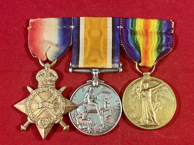 Genuine Full Size WW1 War, Victory & Star Medals to – FREDERICK CRAWLEY – DRIVER with Royal Engineers - Service No. 80225