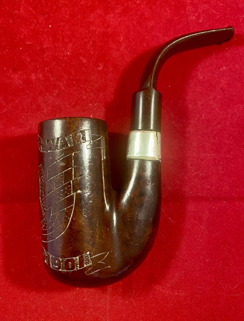 Rare Boer War P.O.W. Carved French “Oom Paul/Hungarian” Smoking Pipe