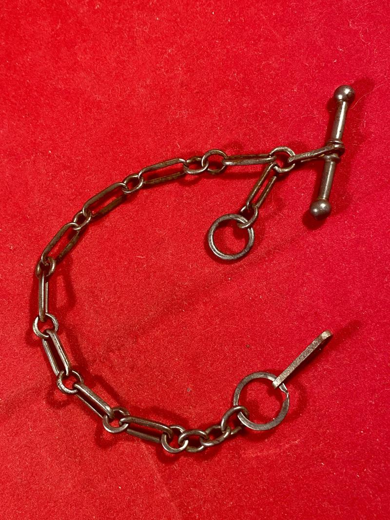 Rare Georgian Period Cut-Steel Pocket Watch Chain c1820