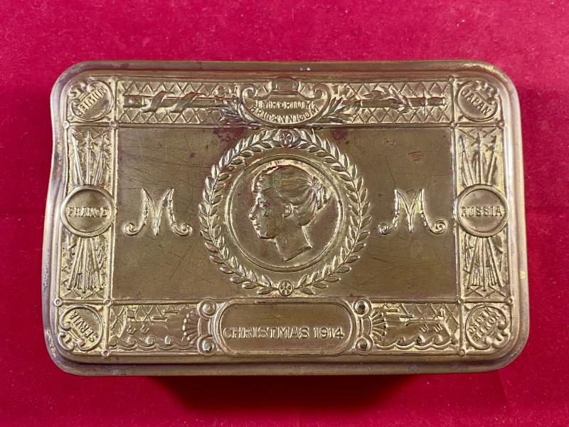 Genuine WW1 1914 Princess Mary Christmas Tin