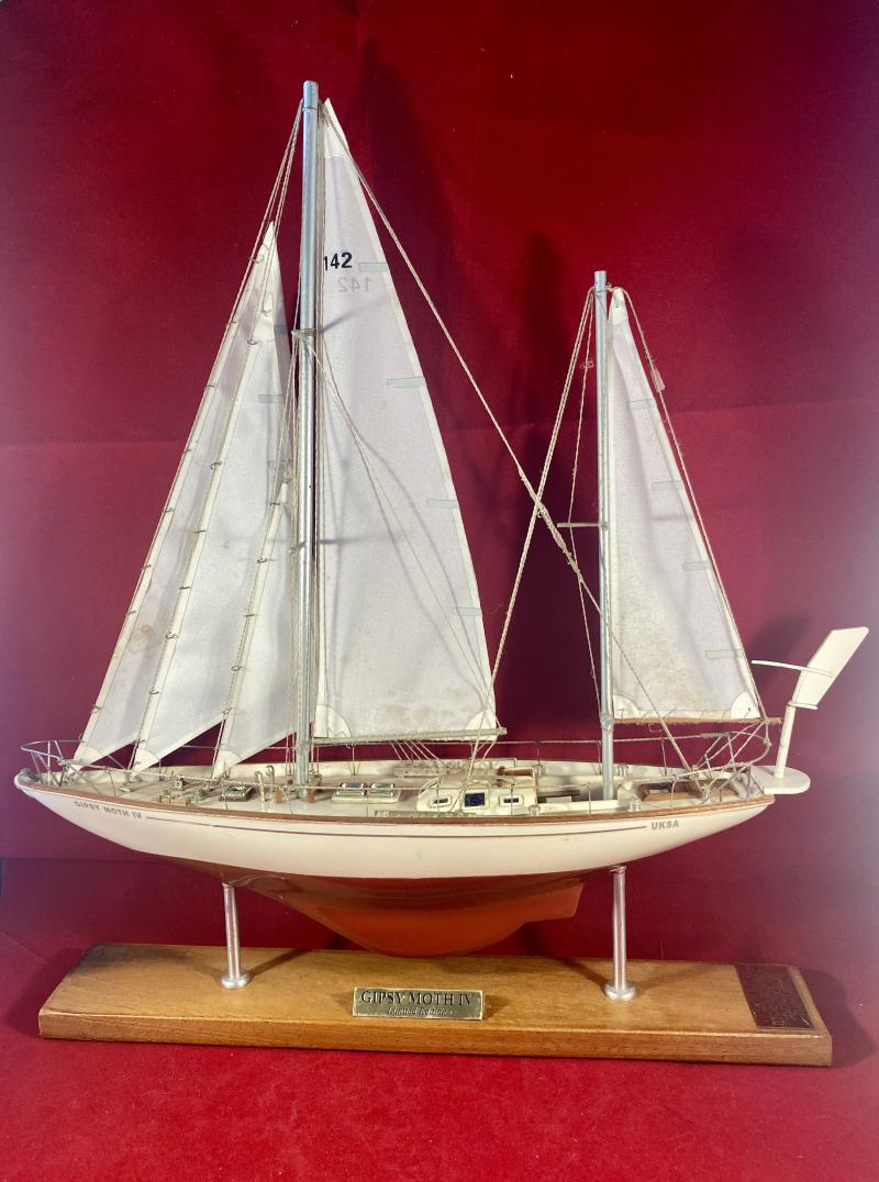 Rare Limited-Edition 12” Model of Gipsy Moth IV - No. 328 of 500 using wood from the Original Boat’s Keel