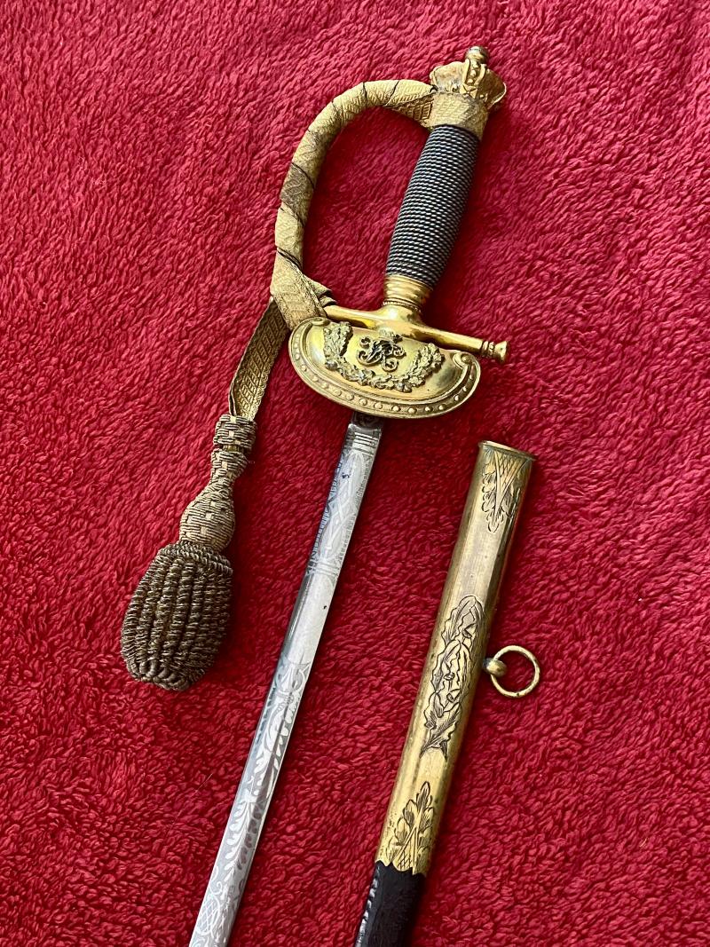 Impressive Victorian Court Sword with Scabbard and Ornate Bullion Knot by Ede & Son, London