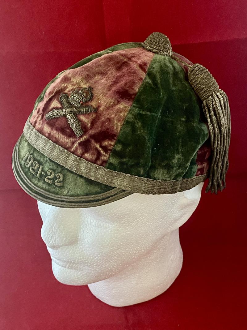 Antique School of Artillery Rugby Cap with Tassel dated 1921-22 by E.C. Devereux and named to YOUNGER