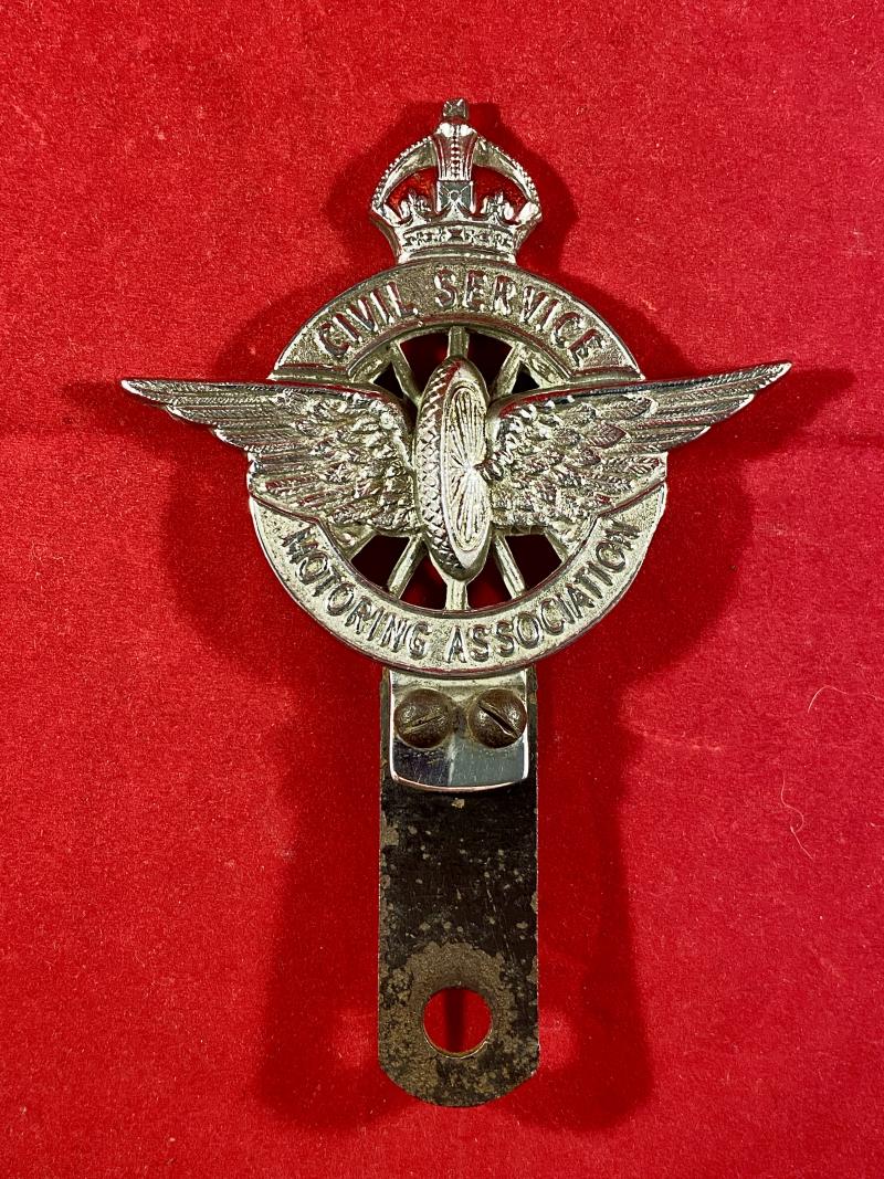 Early Vintage Series 2 - Type 3 Civil Service Motoring Association CSMA Car Badge by Collins London c1930