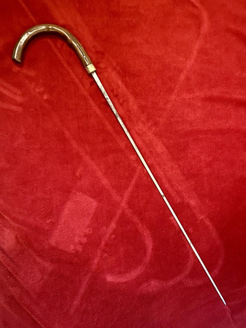 Rare Antique Victorian Custom Officer's “Rummage” Swordstick by MOLE of Birmingham c1850