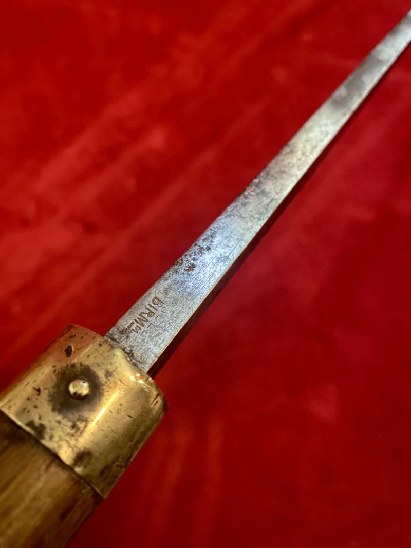 Rare Antique Victorian Custom Officer's “Rummage” Swordstick by MOLE of Birmingham c1850