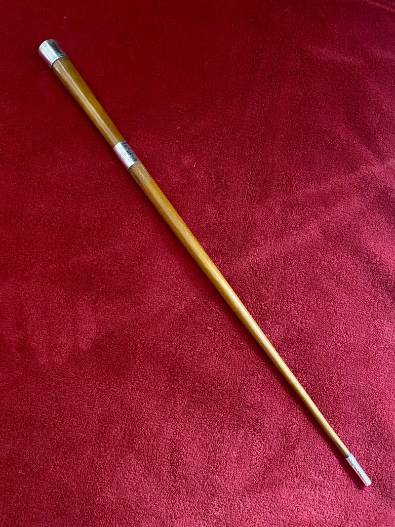 19th Century Victorian Presentation Music Conductor’s Mahogany Baton with Silver Fittings Dated 1882