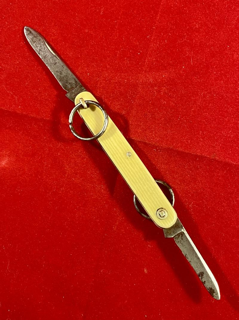 Antique Ring-Opening Double Bladed Gentleman’s Penknife by Wade Wingfield & Rowbotham Sheffield c1840