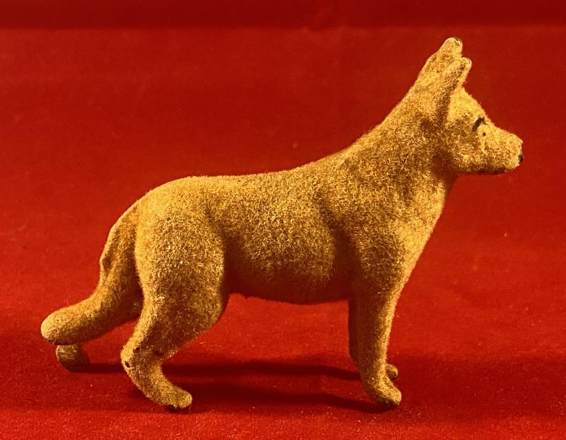 Lead Cast - Felt Covered - Wild Dog Toy Figure from the Taylor & Barrett Zoo Series c1940