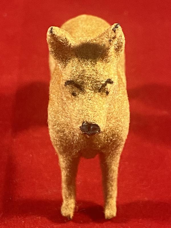 Lead Cast - Felt Covered - Wild Dog Toy Figure from the Taylor & Barrett Zoo Series c1940