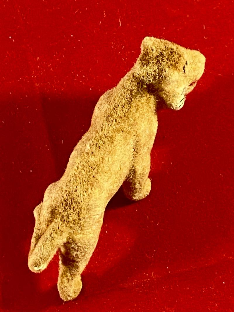 Lead Cast - Felt Covered – Lion Toy Figure from the Taylor & Barrett Zoo Series c1940