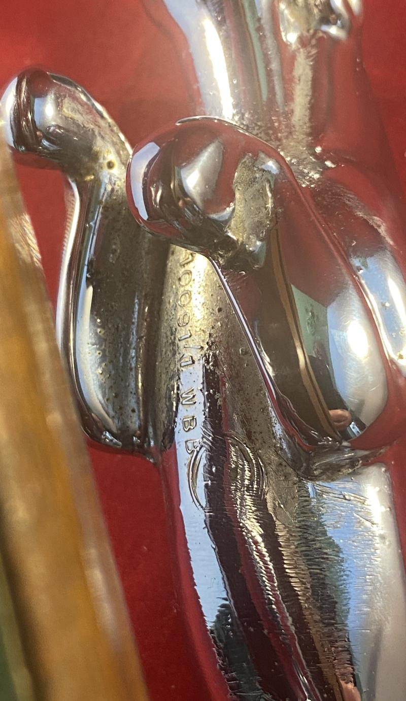 Original Wilmot Breeden Chrome Jaguar Car Mascot with Chrome Bonnet Strip Mounted on Walnut Plinth c1955