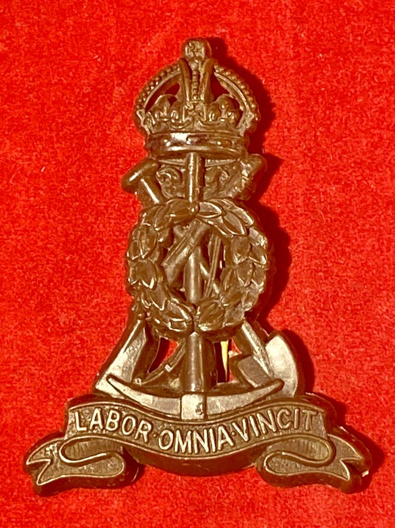 Genuine WW2 British Economy Plastic Labour Pioneer Corps Cap Badge by A. Stanley & Sons, Walsall