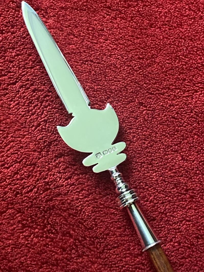 Scarce 15” Miniature Partizan Polearm as Carried by Tower of London Beefeaters with Silver Spike and Butt by Wilkinson Sword – Mint in Box c1978