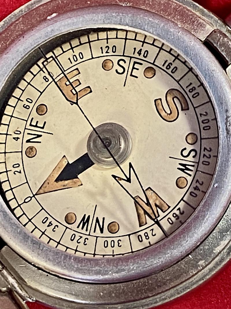 WW1 British Army Officers Full Hunter Pocket Mk VI Compass Possibly by Terrasse W. Co.