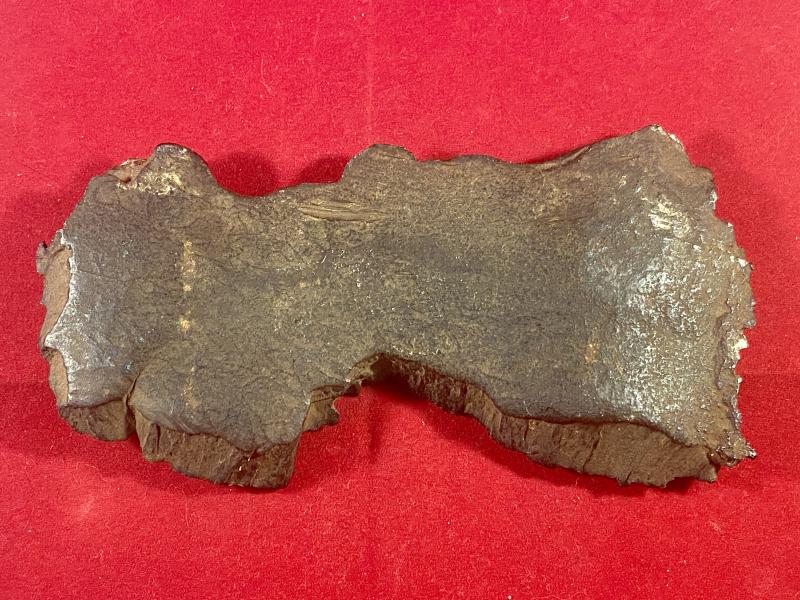 Rare 6” 520g Metal Fragment of a WW1 German Zeppelin LZ93 (L44) 100Kg HE Bomb Dropped on a Turnip Field at Sarre, Kent on 19th October 1917