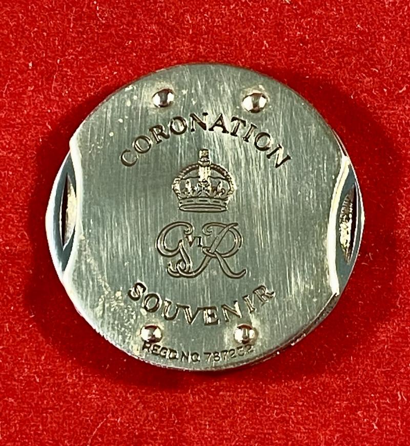 Double Bladed “Coin” Penknife by G. Ibberson Sheffield – Souvenir of the Coronation of King George VI – 12th May 1937