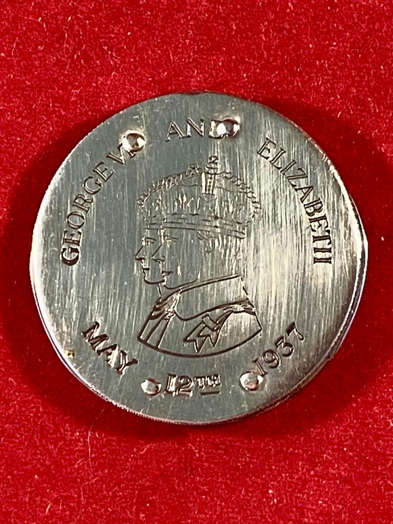 Double Bladed “Coin” Penknife by G. Ibberson Sheffield – Souvenir of the Coronation of King George VI – 12th May 1937