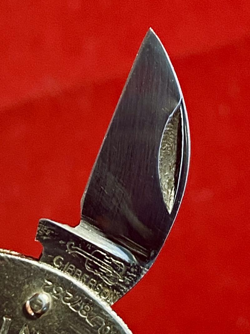 Double Bladed “Coin” Penknife by G. Ibberson Sheffield – Souvenir of the Coronation of King George VI – 12th May 1937