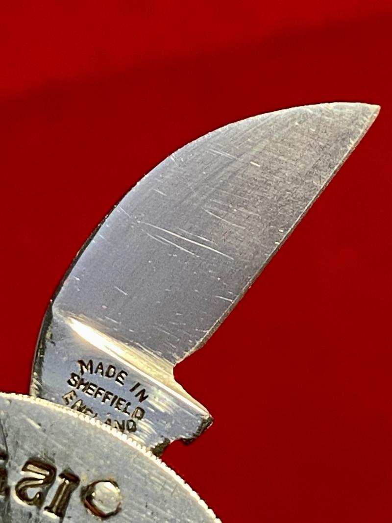 Double Bladed “Coin” Penknife by G. Ibberson Sheffield – Souvenir of the Coronation of King George VI – 12th May 1937