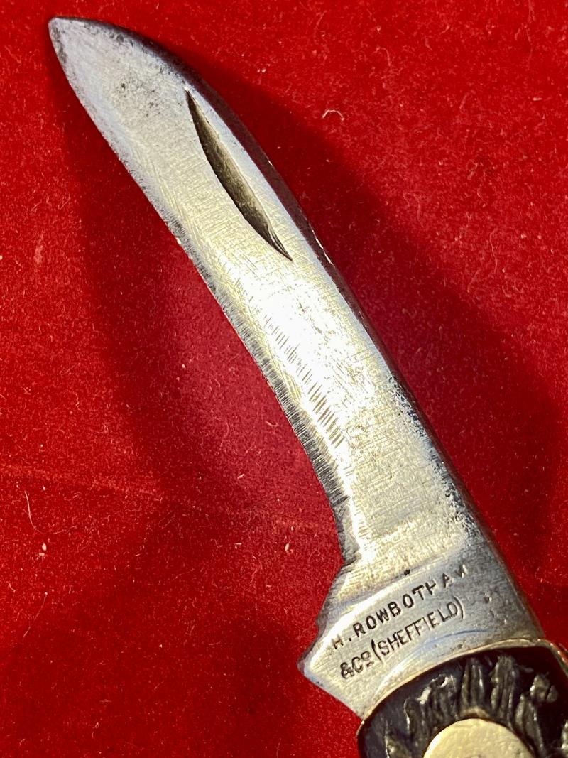 Vintage Pruning Knife with worn Blade by H. Rowbotham & Co. of Sheffield