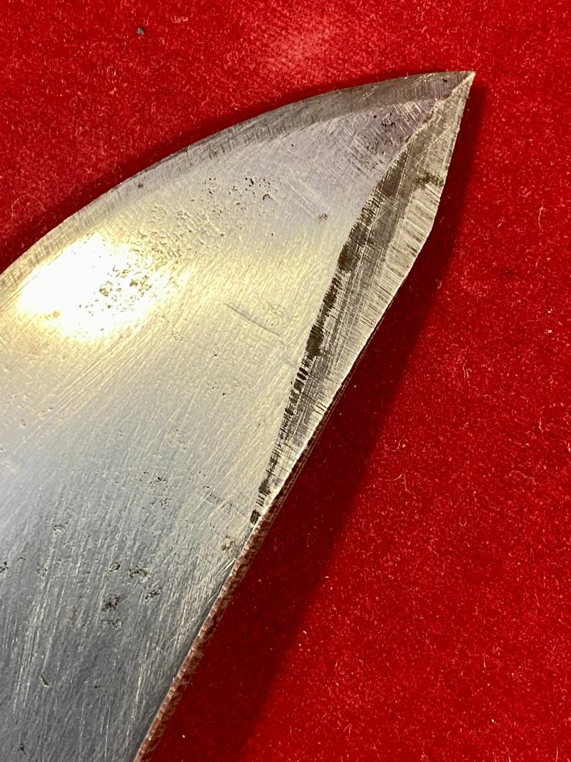 Large Original Bowie Knife by Wenoka of Japan with Embossed Eagle Head Leather Sheath c1960