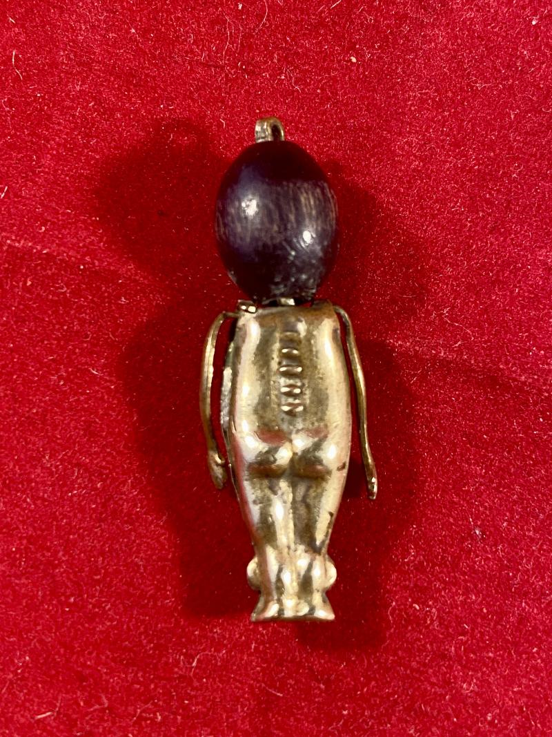 Original WW1 ‘FUMSUP’ or TOUCH WOOD Soldier’s Lucky Gold Plated Charm