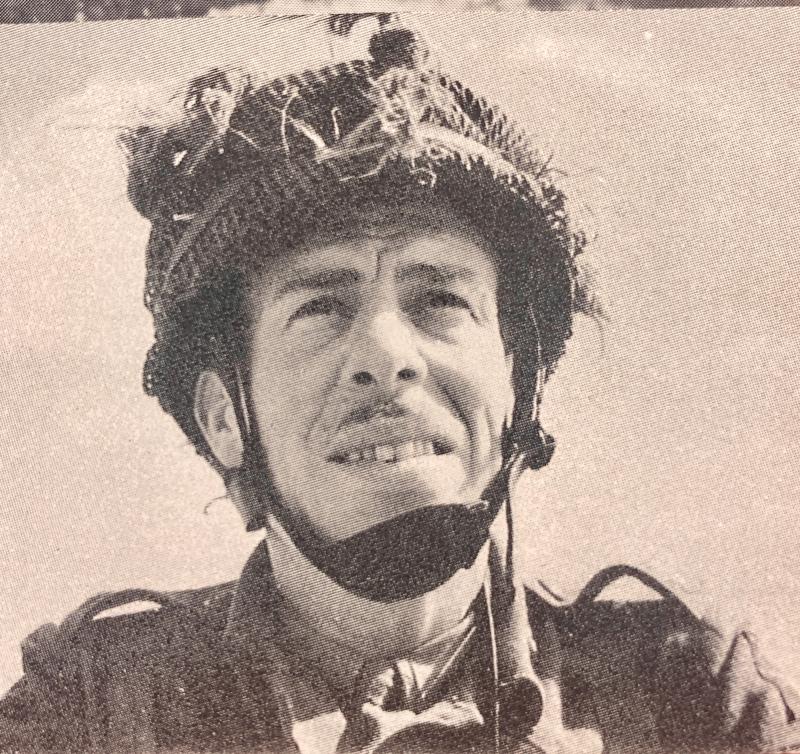 Rare Commemorative D-Day Landing Postcard from the Famous Pegasus Bridge Café signed by Major John Howard DSO c1980