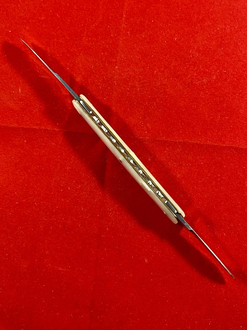 Fine Quality Vintage Double-Bladed Mother of Pearl Penknife made in Sheffield c1930