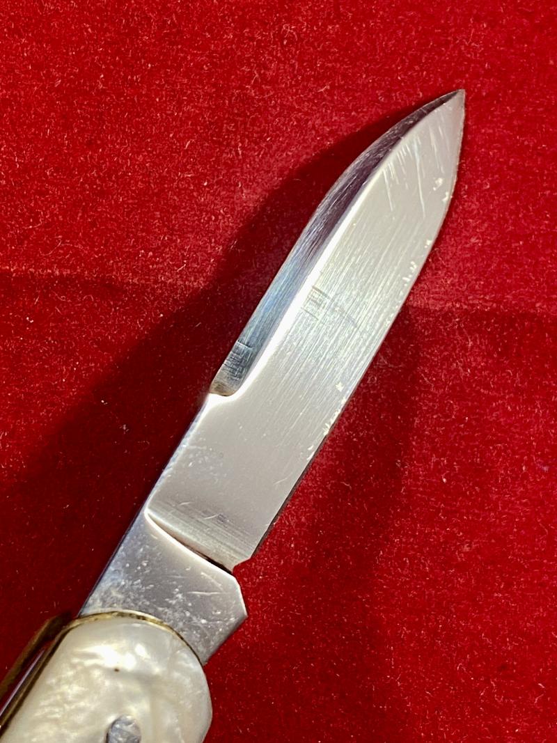 Fine Quality Vintage Double-Bladed Mother of Pearl Penknife made in Sheffield c1930