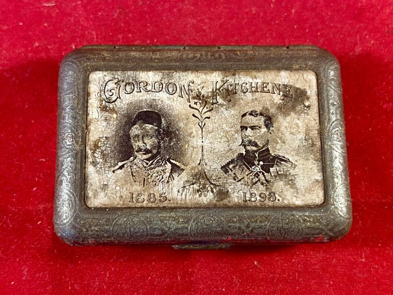 Rare Bryant & May - Jahnckes Vesta Case Depicting the images of GORDON & KITCHENER c1900