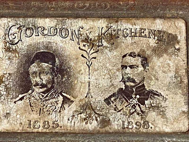 Rare Bryant & May - Jahnckes Vesta Case Depicting the images of GORDON & KITCHENER c1900