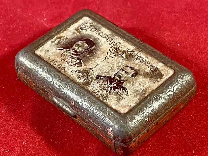 Rare Bryant & May - Jahnckes Vesta Case Depicting the images of GORDON & KITCHENER c1900