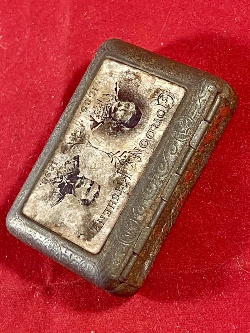 Rare Bryant & May - Jahnckes Vesta Case Depicting the images of GORDON & KITCHENER c1900