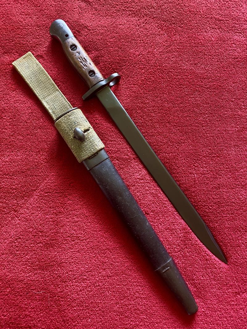 Excellent WW2 British Indian 1907 Pattern Mk II* Bayonet by Rifle Factory Ishapore