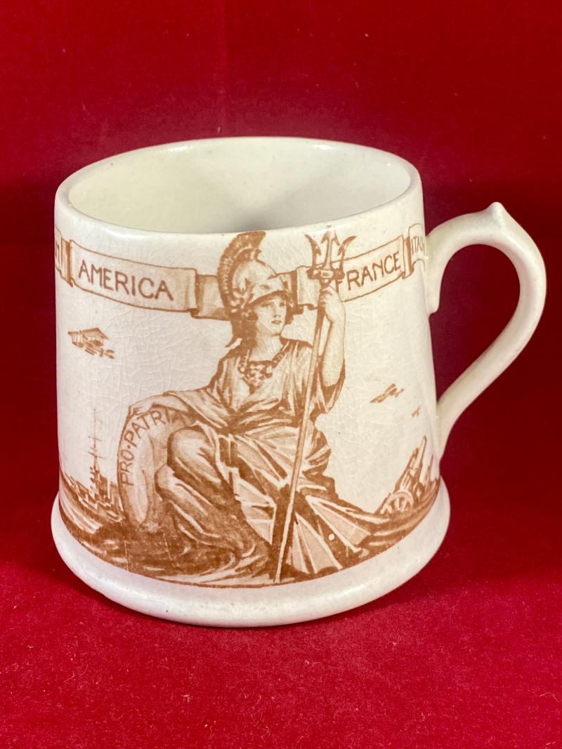 WW1 1919 Victory & Peace Commemorative China Mug by Royal Doulton
