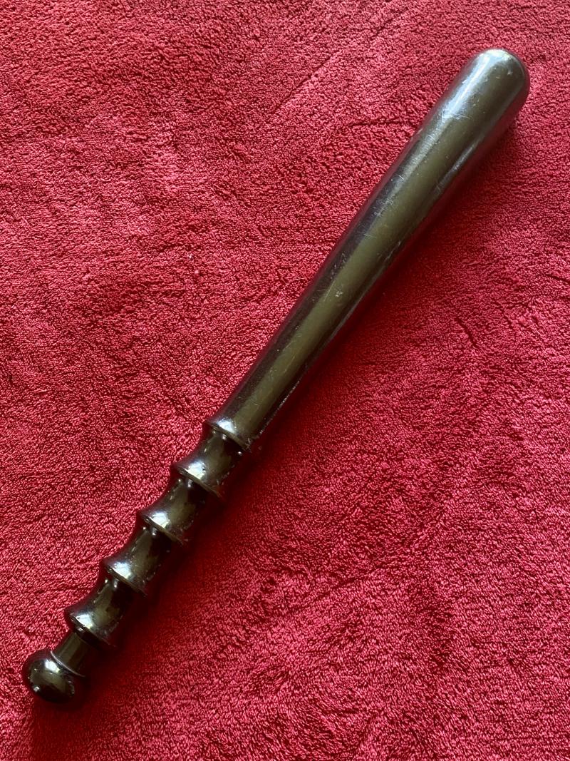 Beautiful Original Vintage Lignum Vita British Police Truncheon c1950