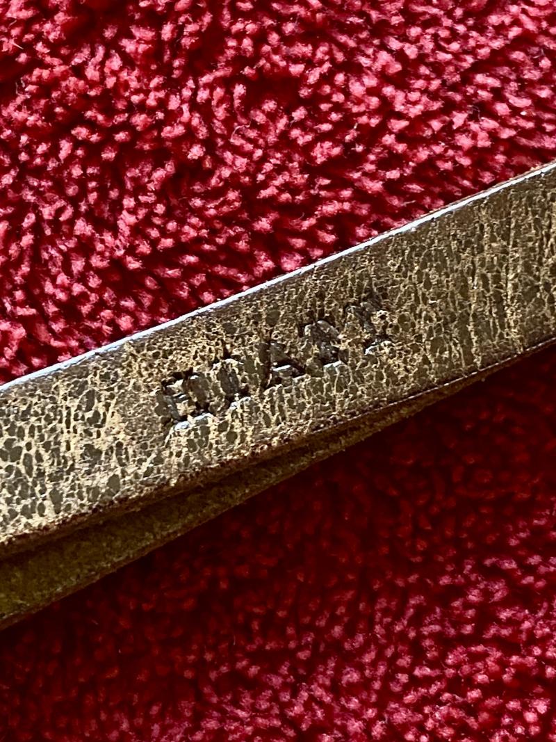 Antique British Police Hickory Truncheon with Original Leather Wrist Strap Marked HIATT c1920