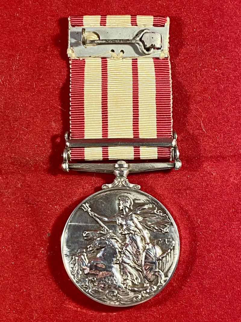 Silver ERII Naval General Service Medal 1915-62 with NEAR EAST clasp for Operation Musketeer - Suez Crisis 1956