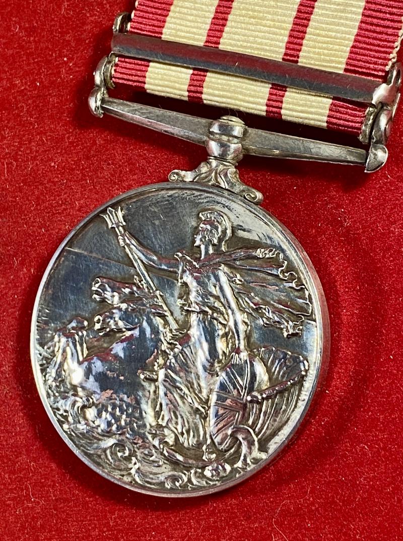 Silver ERII Naval General Service Medal 1915-62 with NEAR EAST clasp for Operation Musketeer - Suez Crisis 1956