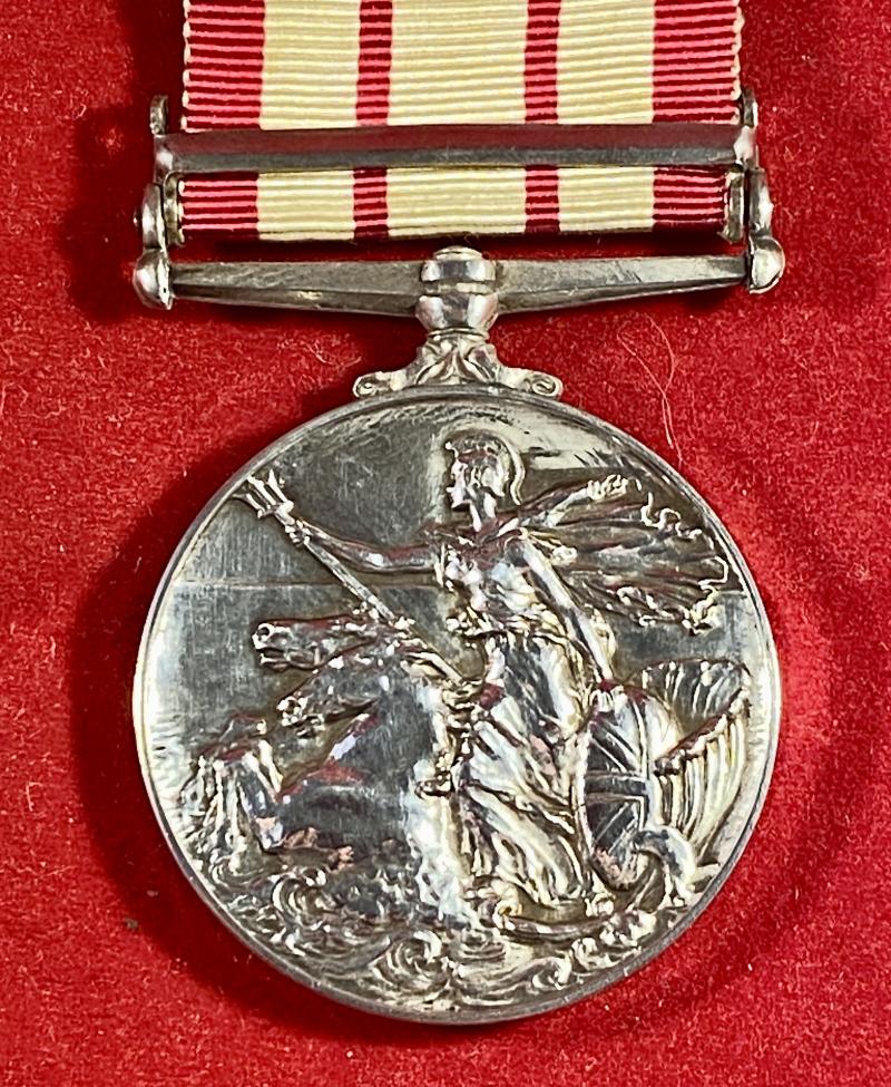 Silver ERII Naval General Service Medal 1915-62 with NEAR EAST clasp for Operation Musketeer - Suez Crisis 1956