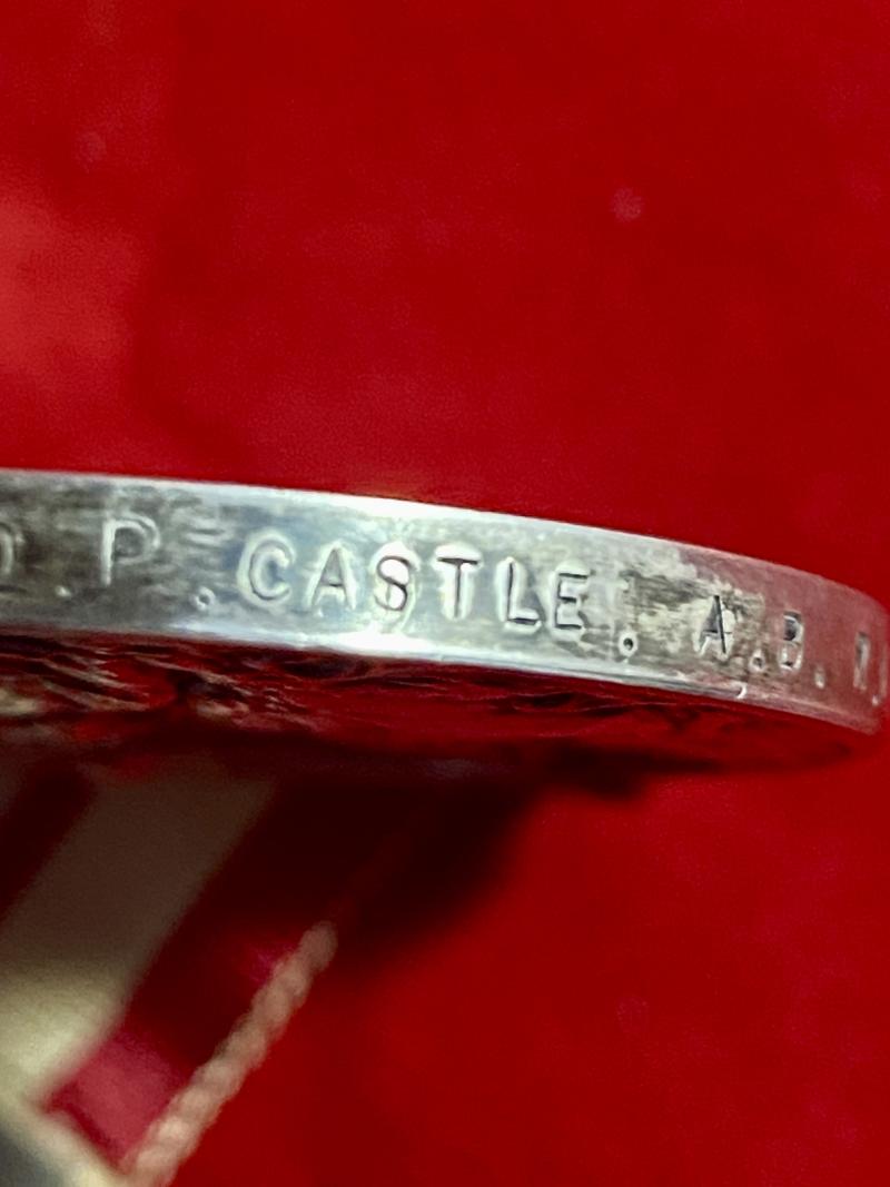 Silver ERII Naval General Service Medal 1915-62 with NEAR EAST clasp for Operation Musketeer - Suez Crisis 1956