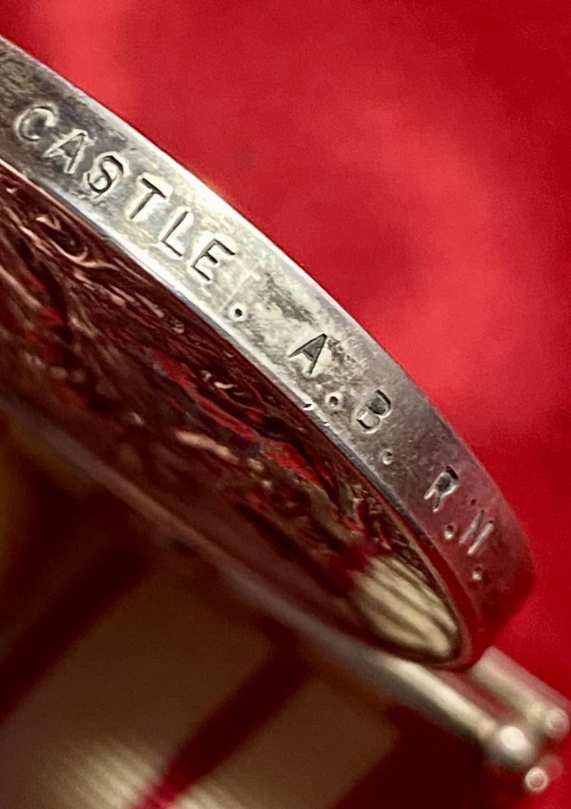 Silver ERII Naval General Service Medal 1915-62 with NEAR EAST clasp for Operation Musketeer - Suez Crisis 1956