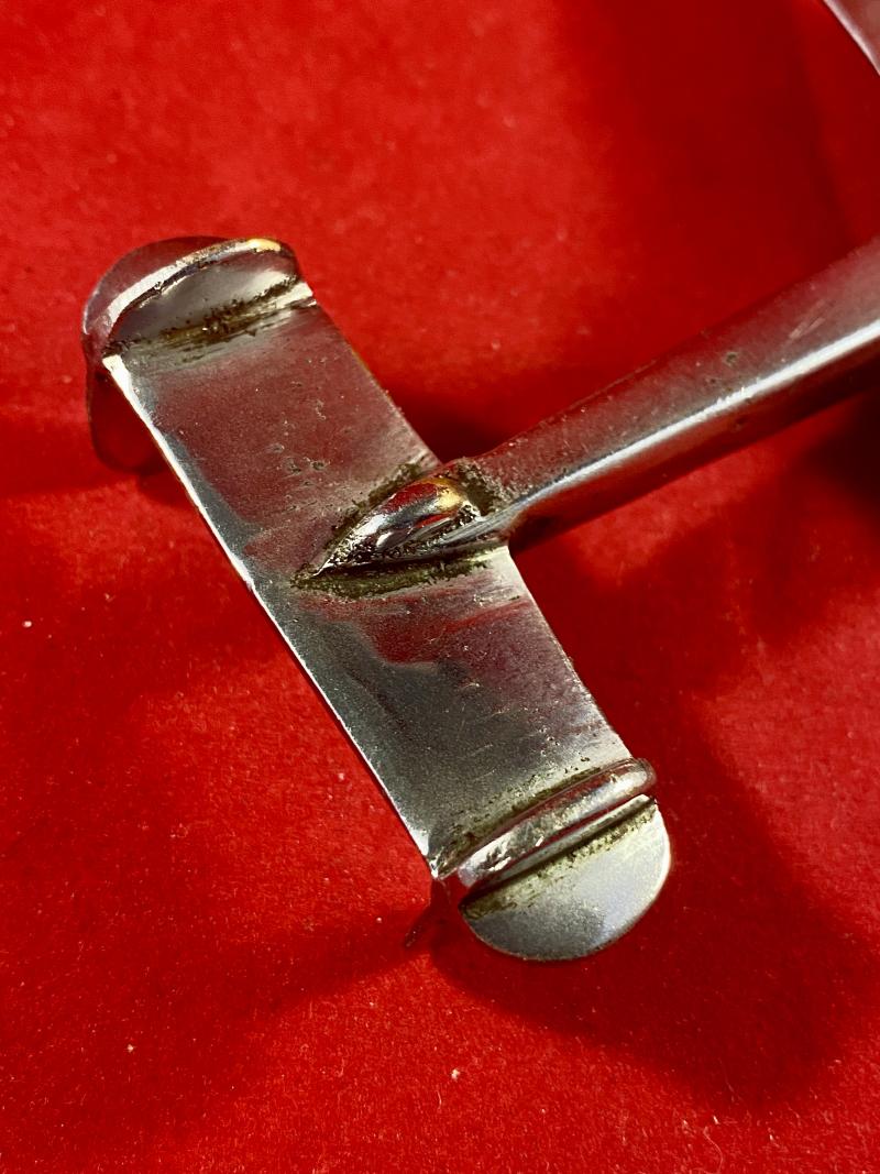 Impressive WW2 Trench Art Chrome Plated Brass Model of an RAF Handley Page HP52 Hampden