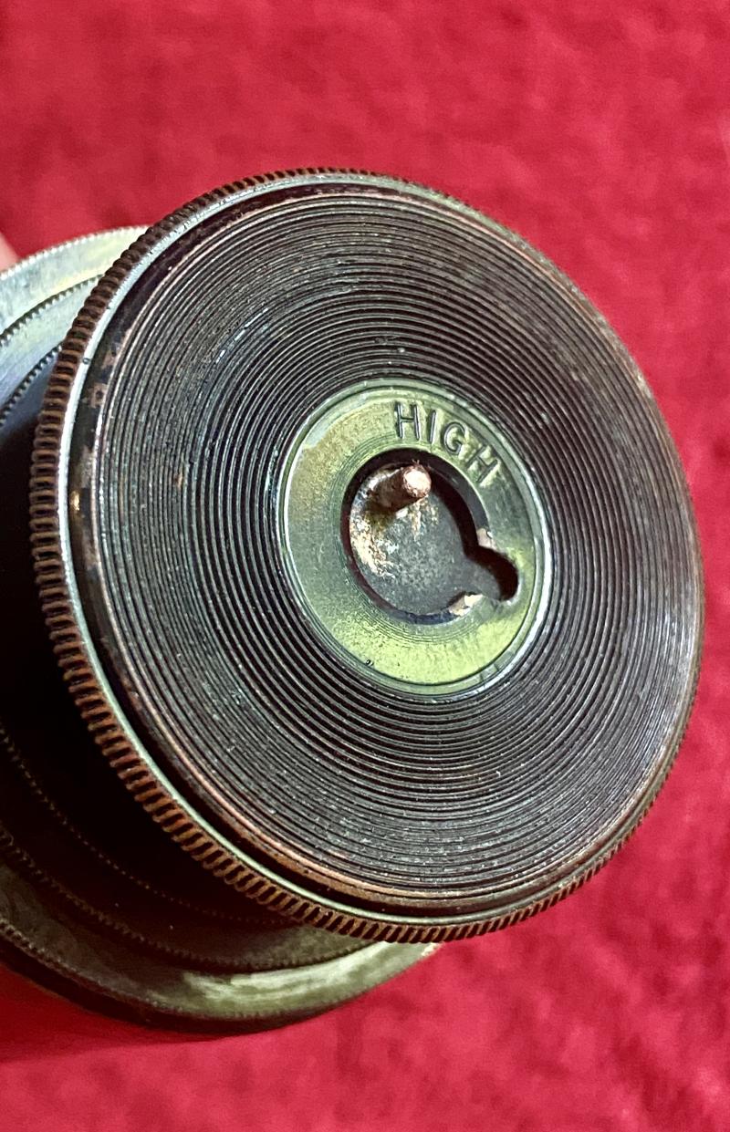 Original WW1 British Military “TEL. SIG (MK III) ALSO G.S.” Three-Draw Brass Telescope by W OTTWAY & Co Ltd, Ealing 1915